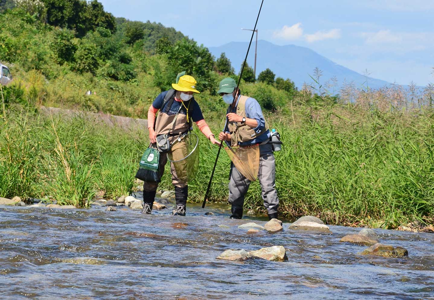アユ毛バリ釣り体験教室